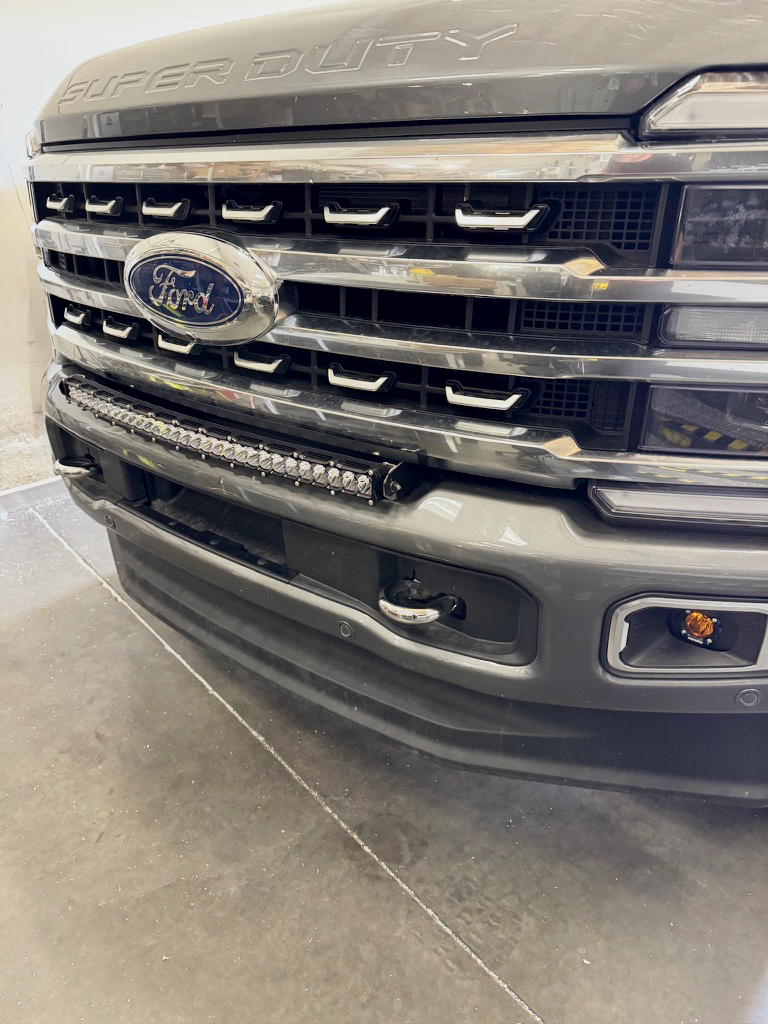 Photo of F-250 & 350 Super Duty 30" Curved Bumper Light Bar Kit 2023+ by Heretic Studio Dealer Portal - Premium for UTVs / Side by Sides