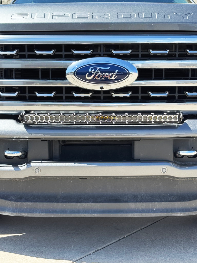 Photo of F-250 & 350 Super Duty 30" Curved Bumper Light Bar Kit 2023+ by Heretic Studio Dealer Portal - Premium for UTVs / Side by Sides