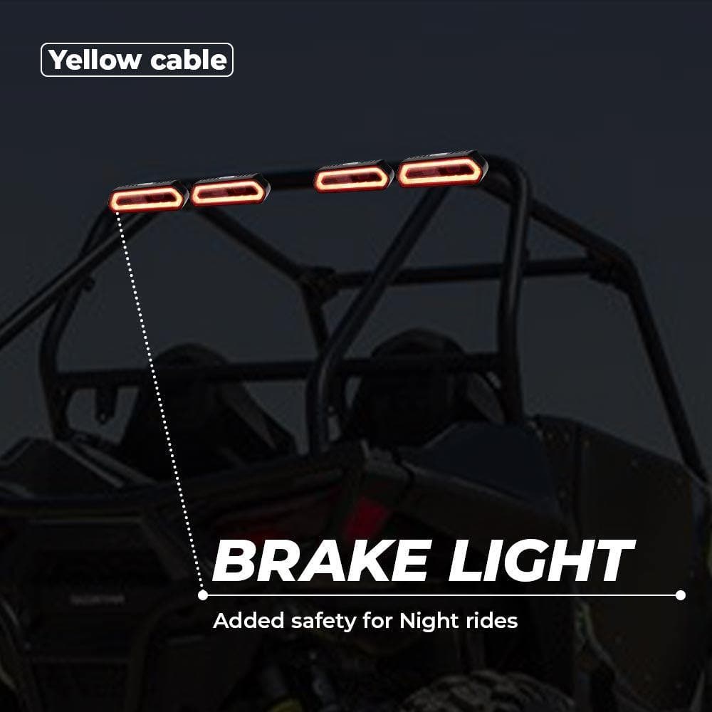 Photo of Universal Roll Bar Tail Light For RZR Ranger, Maverick X3 by Kemimoto - Premium for UTVs / Side by Sides