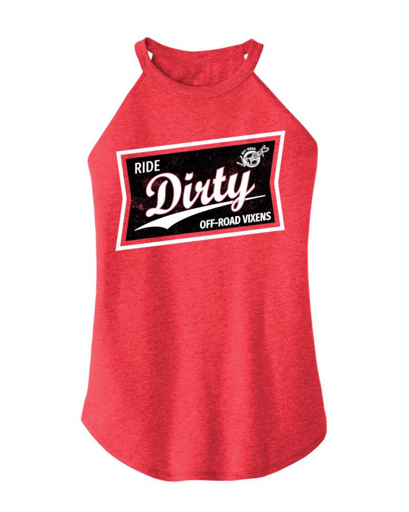 Photo of High Life Tank - Red by OFF-ROAD VIXENS CLOTHING CO. - Premium Apparel & Accessories for UTVs / Side by Sides