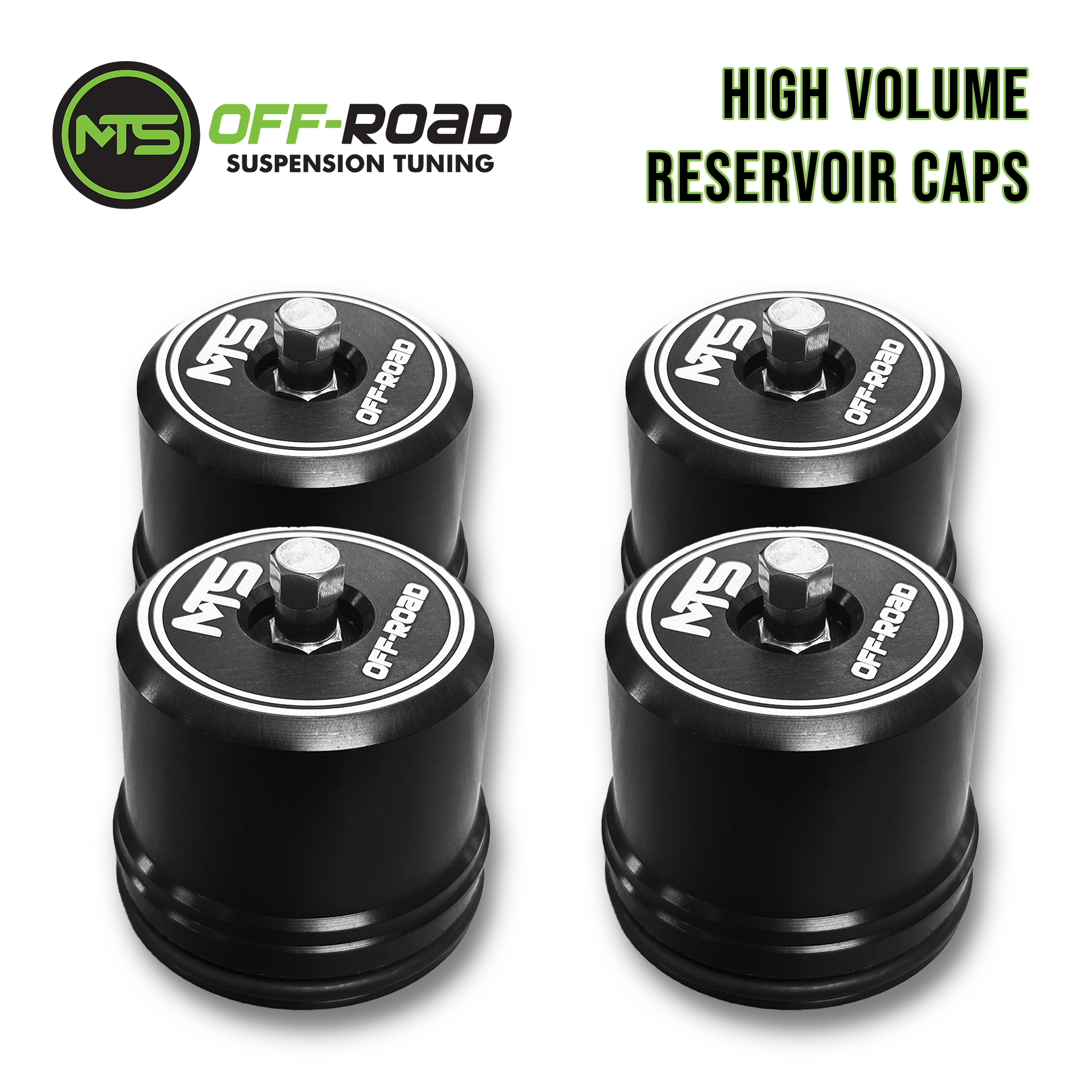 Photo of MTS Off-Road High Volume Reservoir Caps (FOR FOX SHOCKS) by MTS Off-Road - Premium Reservoir Caps for UTVs / Side by Sides