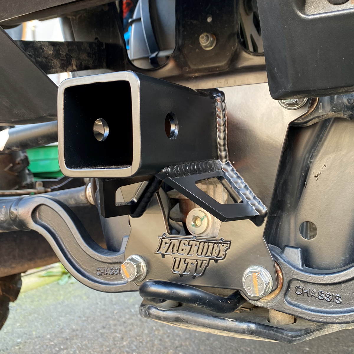 Photo of Polaris RZR XP Turbo S Rear Hitch Receiver by Factory UTV - Premium Hitch Receiver for UTVs / Side by Sides