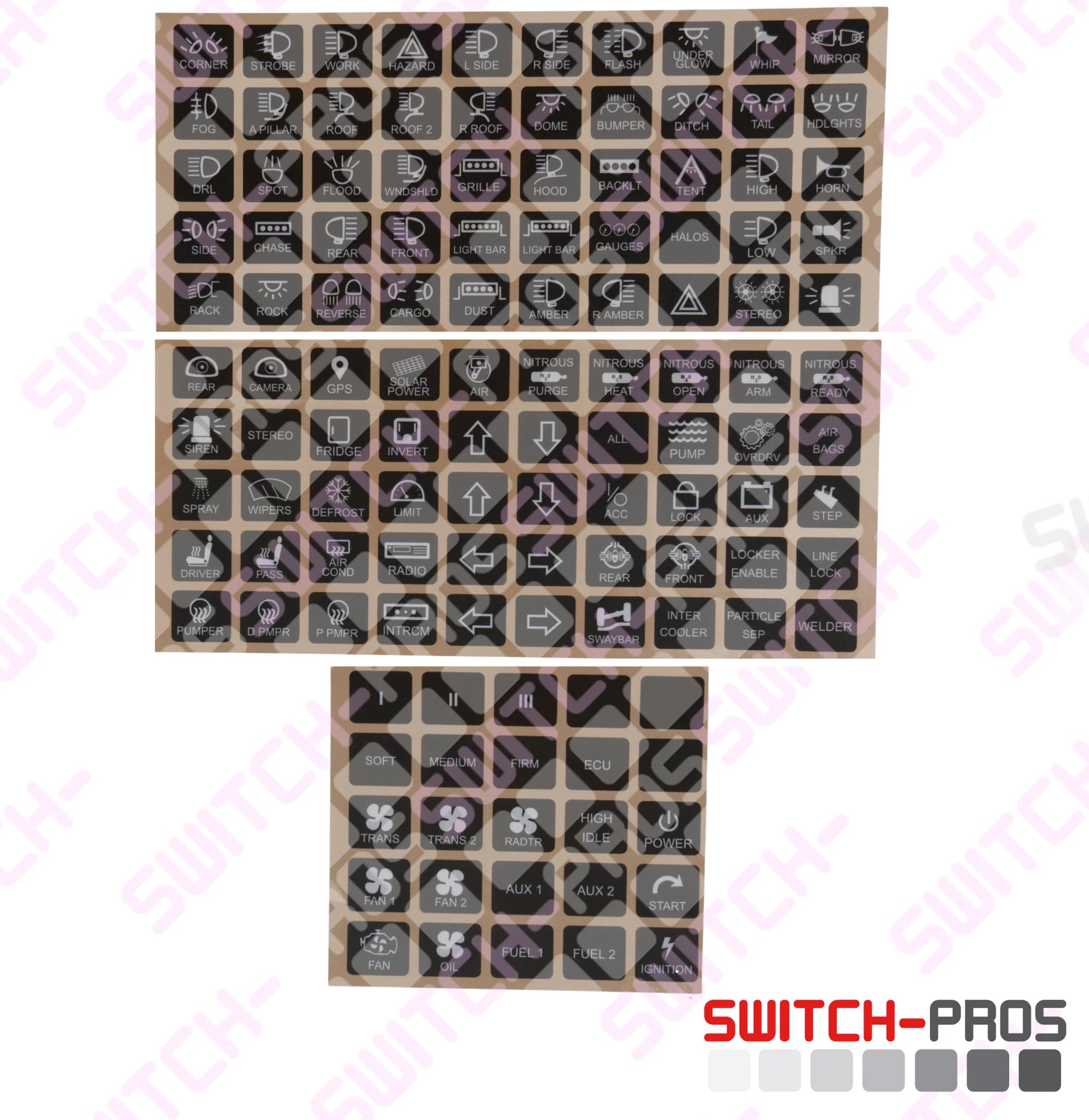 Photo of Switch-Pros - 8 Switch Panel Power System SP9100 by Rugged Radios - Premium for UTVs / Side by Sides