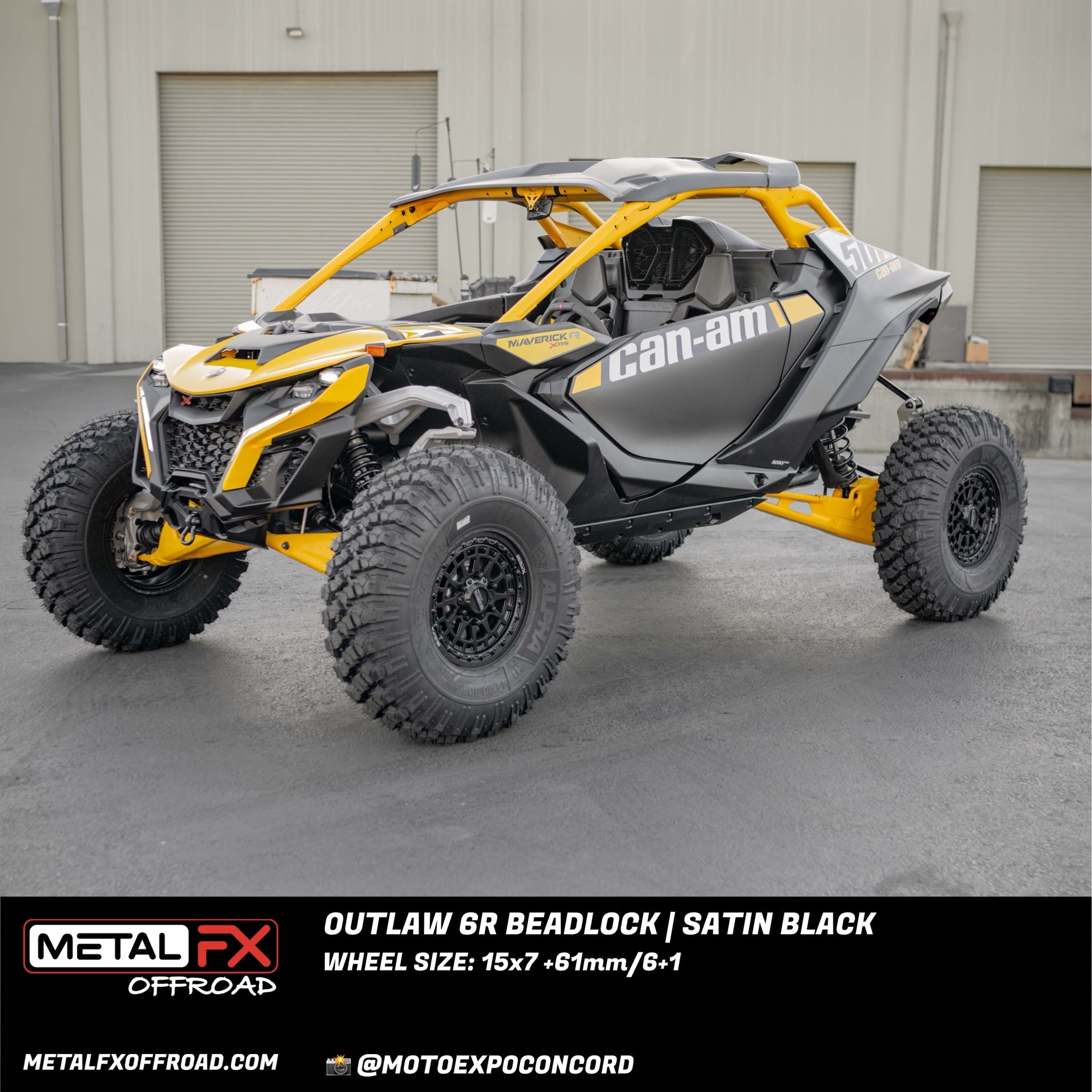 Outlaw 6R Beadlock - Enhanced Strength + Rugged Style (Can-Am Maverick R 6-Lug)