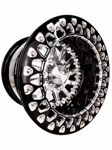 Packard Cyclone forged beadlock silver wheel for Can-Am Maverick R 6x139.7