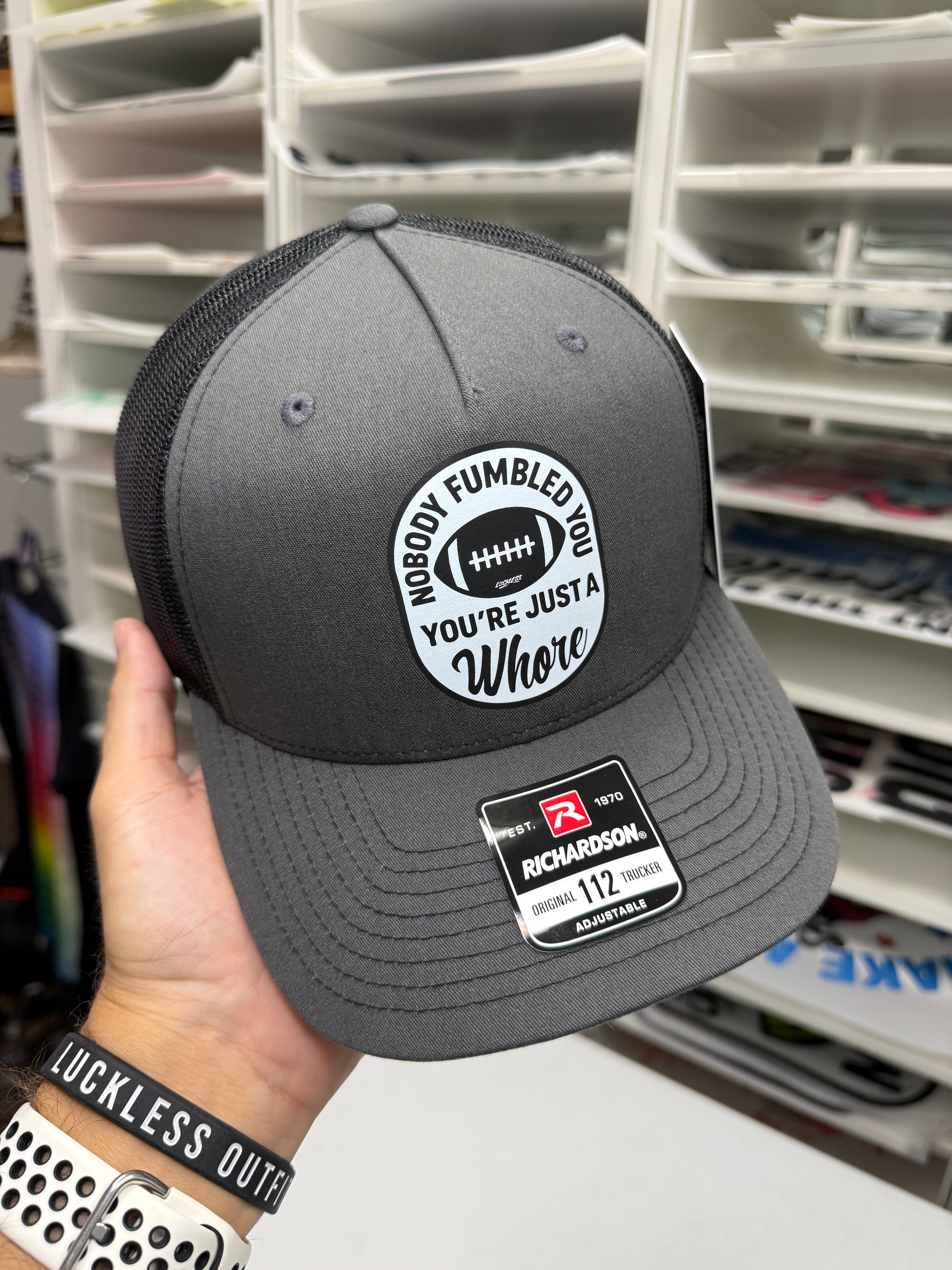 Photo of Nobody Fumbled You Trucker Hat by Luckless Outfitters - Premium Hat for UTVs / Side by Sides