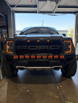 9 Light U-Con Interlocking Off Road LED Pod With Amber or White DRL Running Light