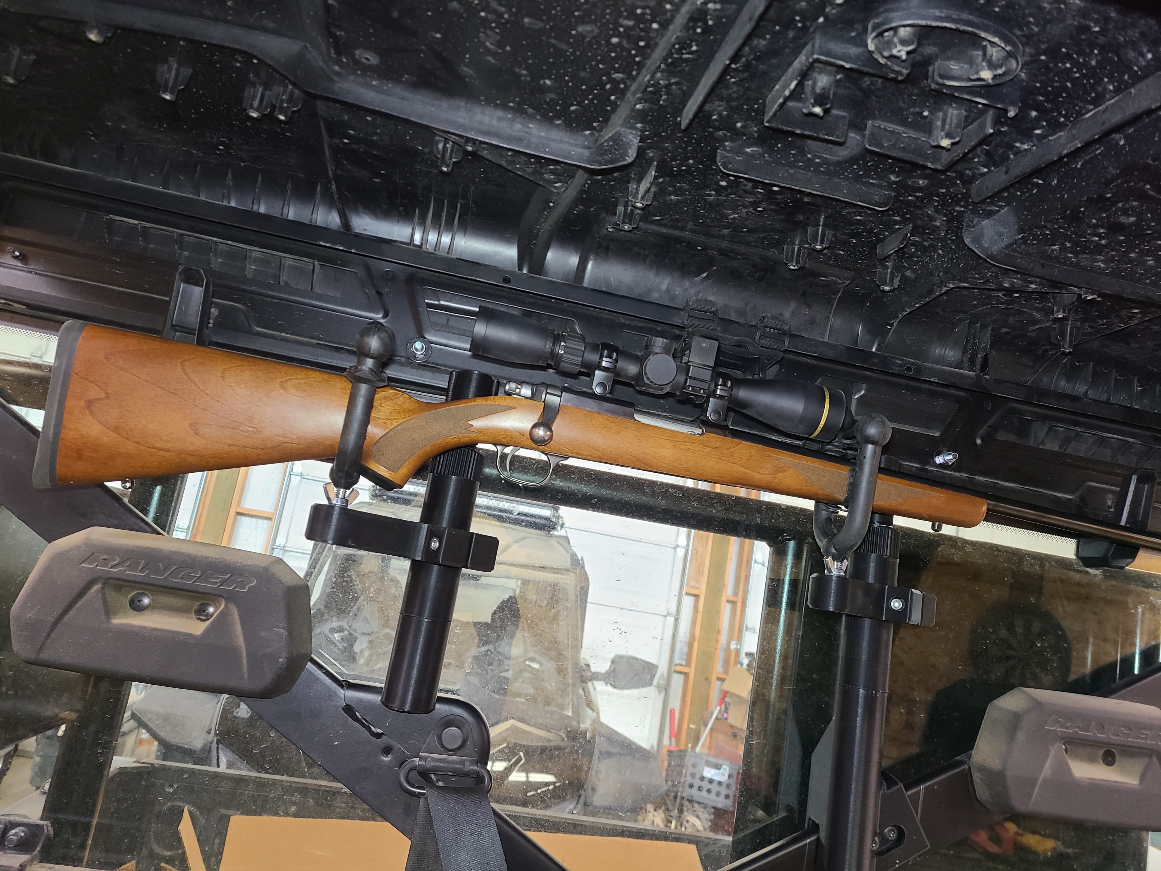 Can Am Defender Mid Cage Rifle Rack | 1, 2, or 3 Place | Qwik Rax