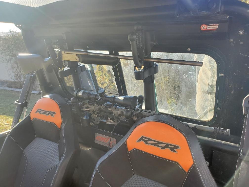 Polaris RZR 1000XP, XP4 & Turbo XP Rear Window Rifle Rack | 2 Place | 2014-2023