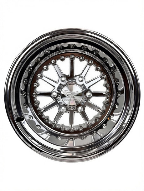 Packard Element polished forged wheel for Maverick R - angled view