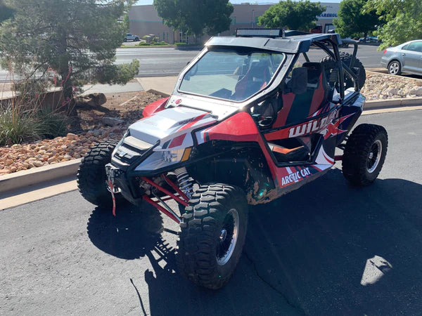 Photo of Arctic Cat Wildcat 1000 Front Glass Windshield (2013-2018) by Dirt Warrior Accessories - Premium Windshields for UTVs / Side by Sides