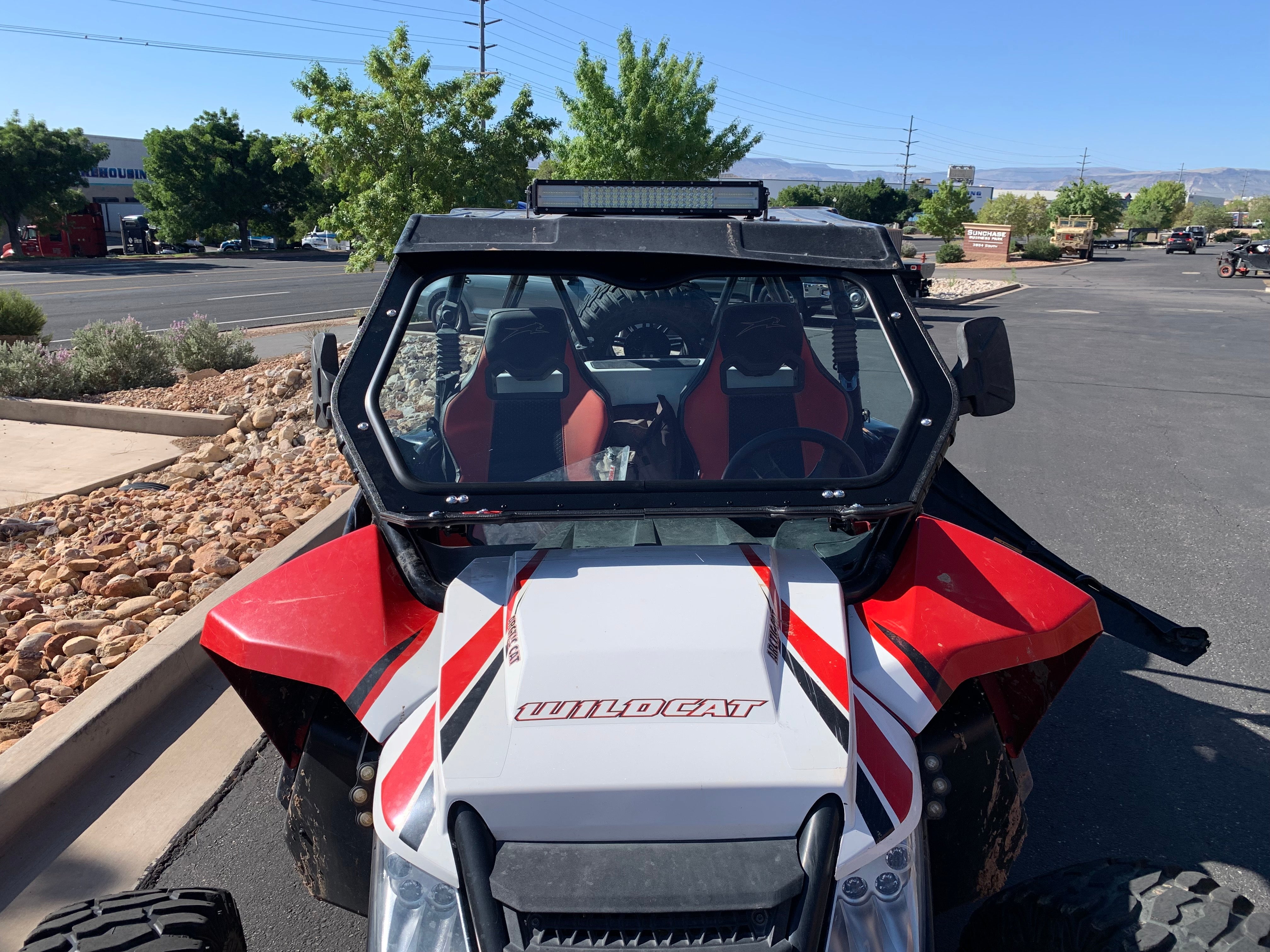 Photo of ARCTIC CAT WILDCAT 1000 FRONT WINDSHIELD 2013-18 by Dirt Warrior Accessories - Premium Windshields for UTVs / Side by Sides