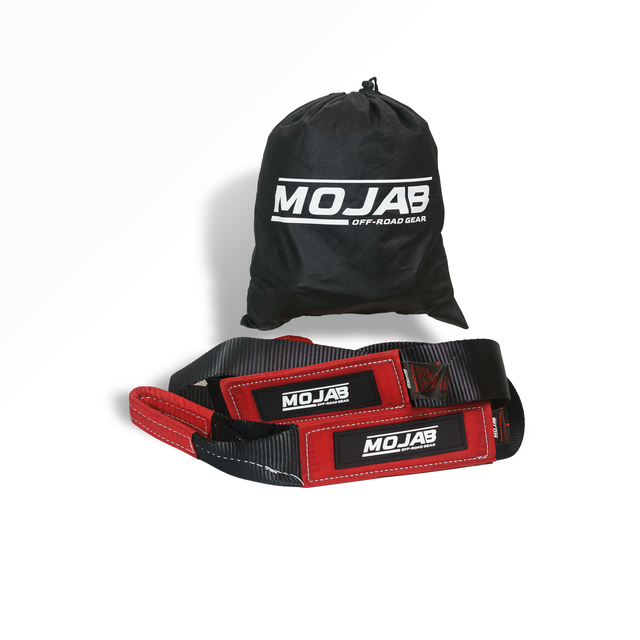Photo of 3'' x 8' Tree Saver / Tow strap / Winch strap (Lifetime Warranty) by MOJAB OFFROAD - Premium Tow Strap for UTVs / Side by Sides