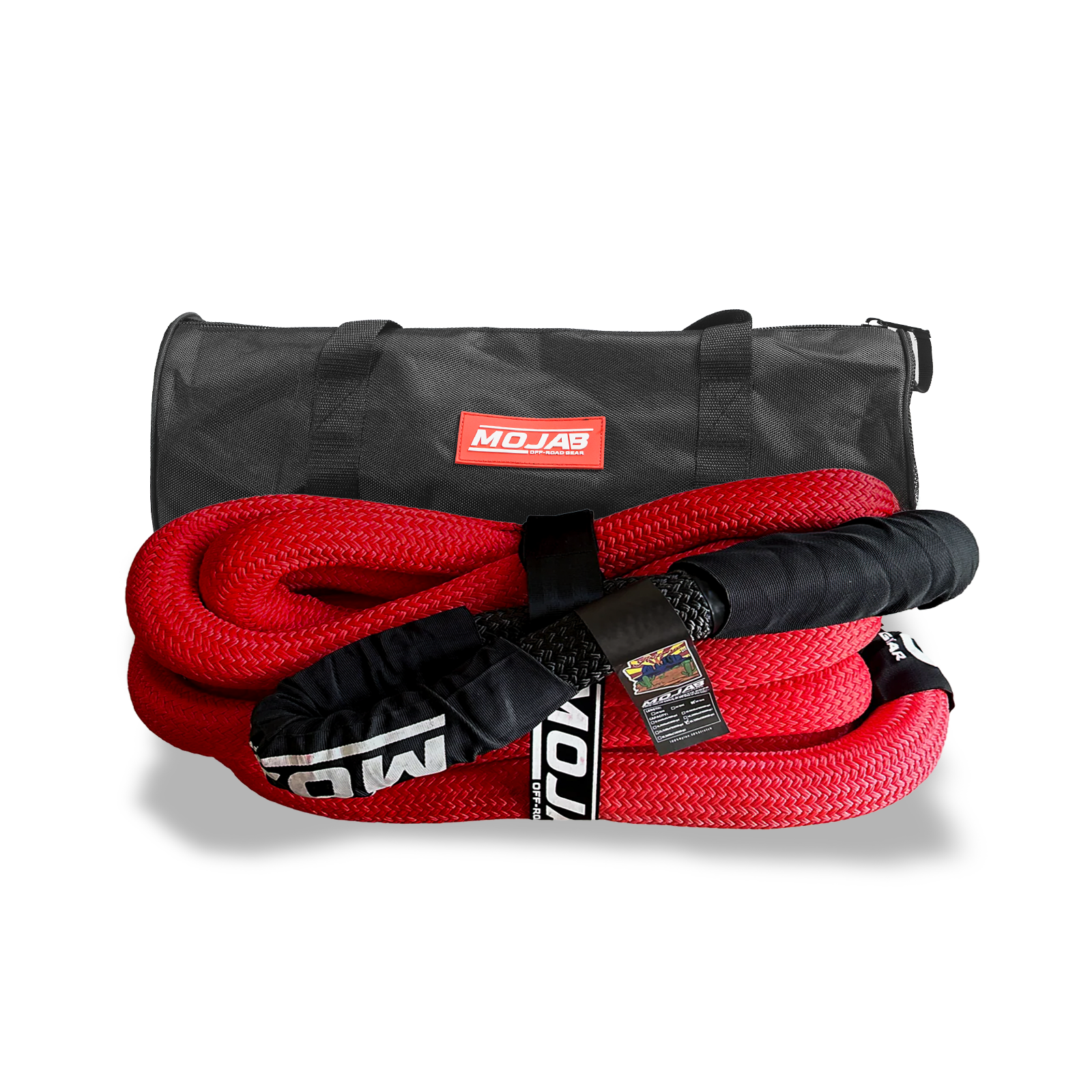Photo of 1 1/2” x 30' Kinetic rope with storage bag (Lifetime Warranty) by MOJAB OFFROAD - Premium Tow Straps & Ropes for UTVs / Side by Sides