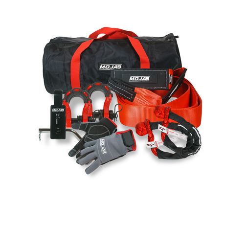 Photo of Supreme Recovery Kit (7 items +5 Storage bags + 2 Velcro Tape) *Lifetime Warranty by MOJAB OFFROAD - Premium for UTVs / Side by Sides