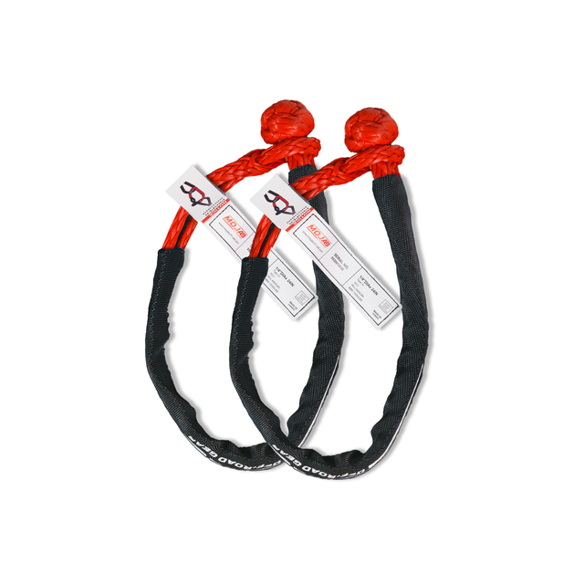 Photo of Soft Shackle 1/4'' x 24'' with sleeve and bag (Set of 2 Shackles) (Lifetime Warranty) by MOJAB OFFROAD - Premium for UTVs / Side by Sides