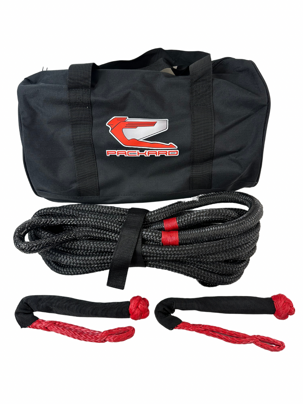 Packard kinetic recovery rope with two soft shackles