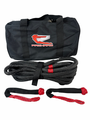 Packard kinetic recovery rope with two soft shackles