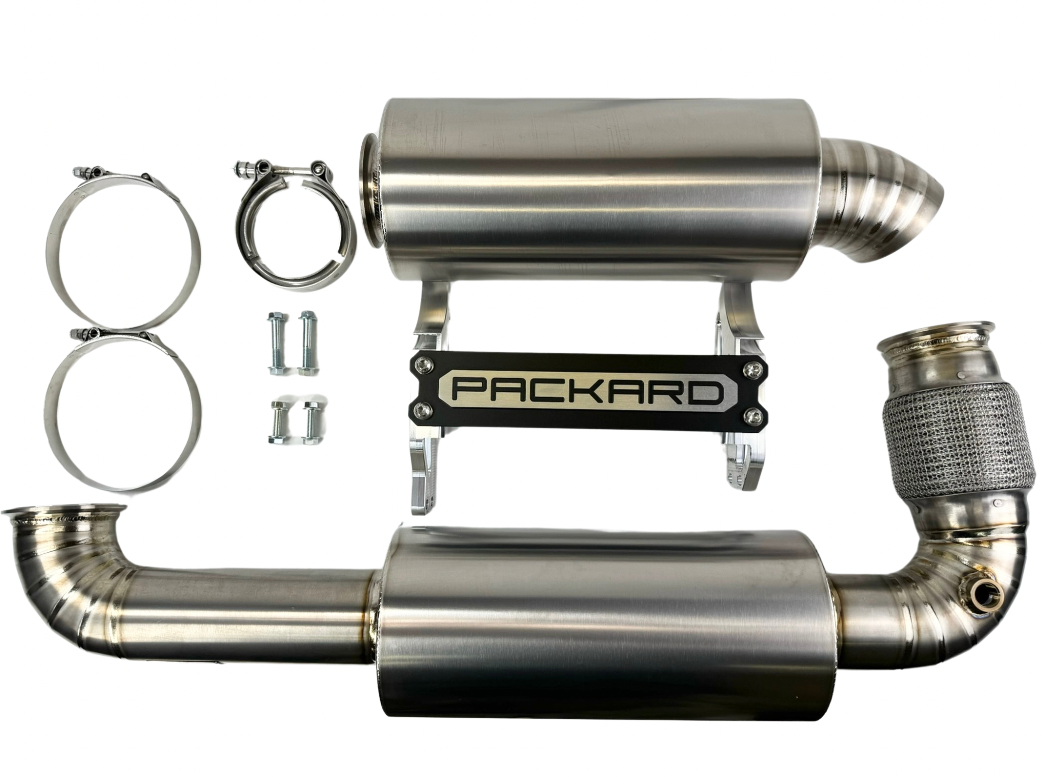 Photo of Packard Performance 3" Titanium Turbo Back Exhaust (Dual Muffler) for Can-Am X3 by Packard Performance - Premium for UTVs / Side by Sides