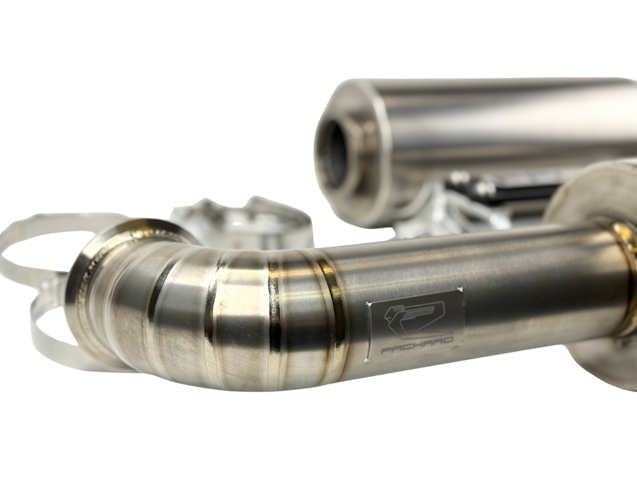 Photo of Packard Performance 3" Titanium Turbo Back Exhaust (Dual Muffler) for Can-Am X3 by Packard Performance - Premium for UTVs / Side by Sides