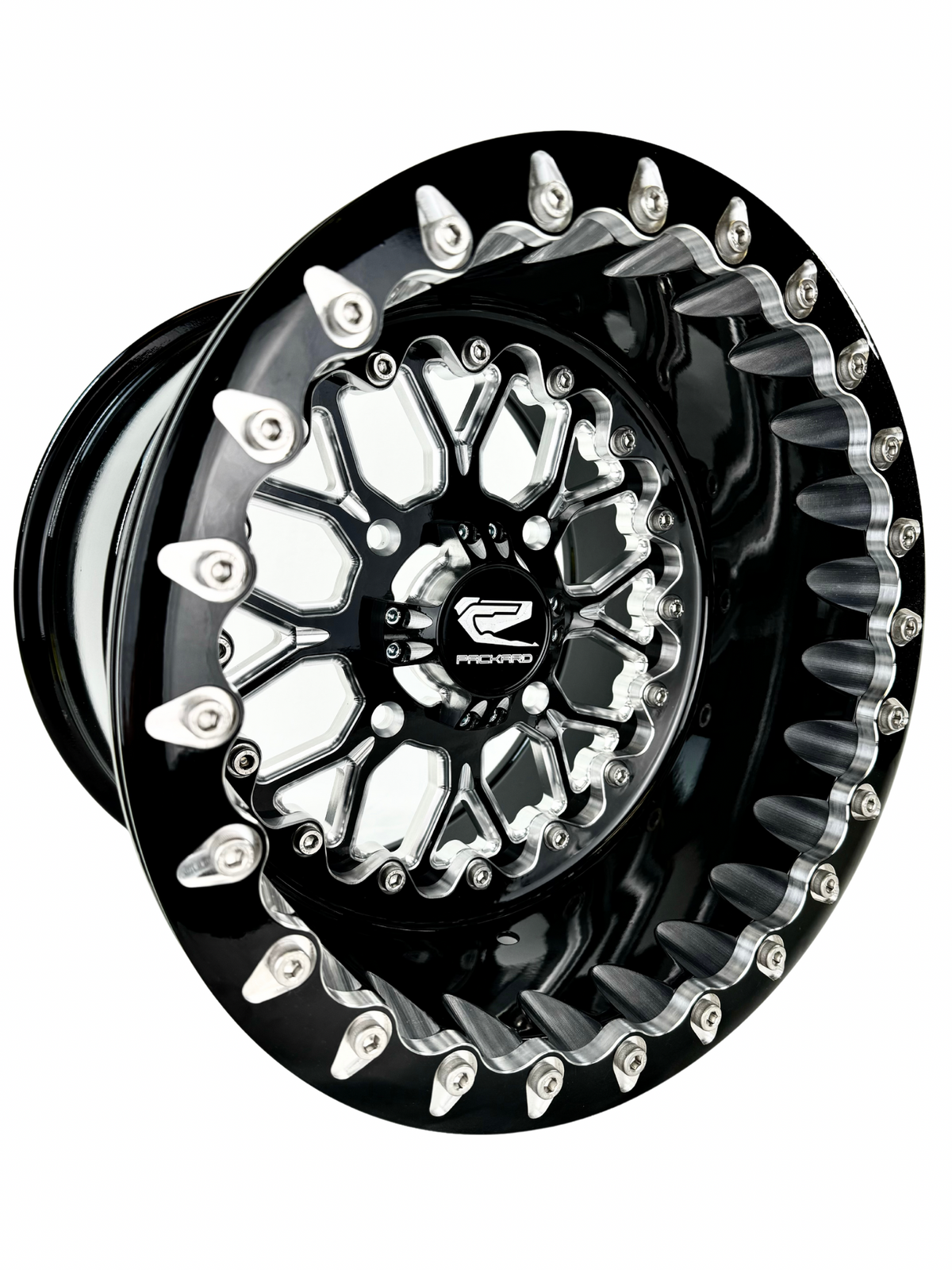 Wishbone FF Forged Beadlock Wheel - Gloss Black 4x110