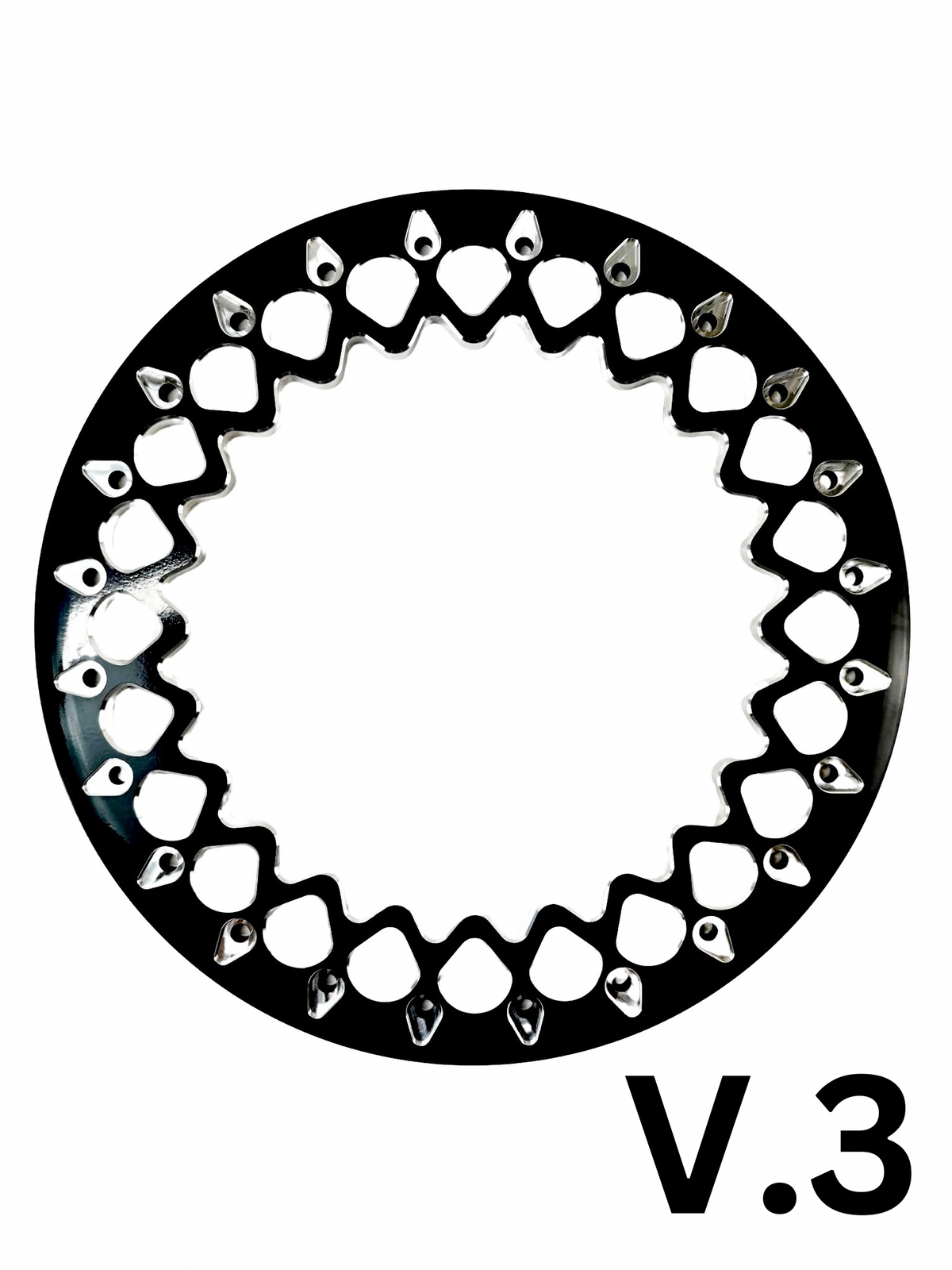 Packard V3 contrast beadlock ring, deep-dish design