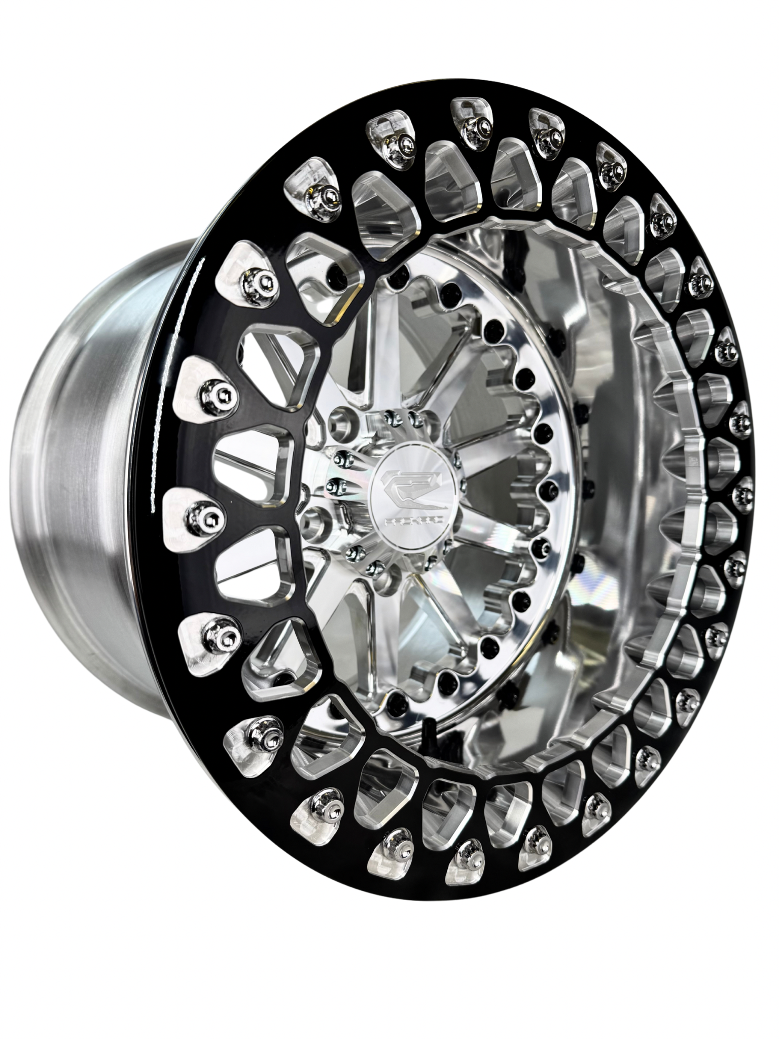 Photo of Element - FF Forged Polished Beadlock - Silver RZR Pro R 5x4.5 by Packard Performance Dealer - Premium Wheels for UTVs / Side by Sides