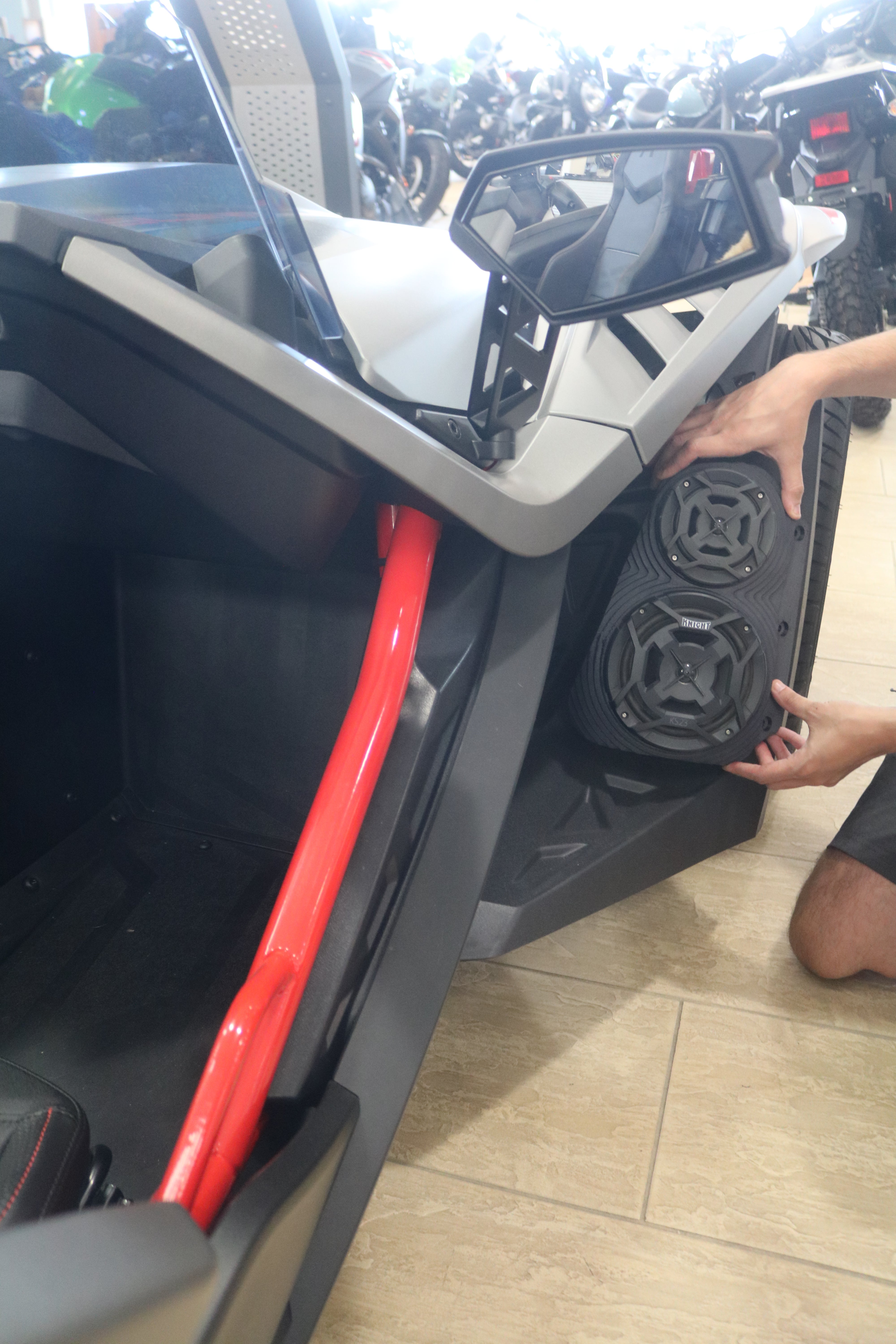 Photo of Polaris Slingshot Bluetooth LED Sound System by Knight ATV - Premium Power Sports for UTVs / Side by Sides