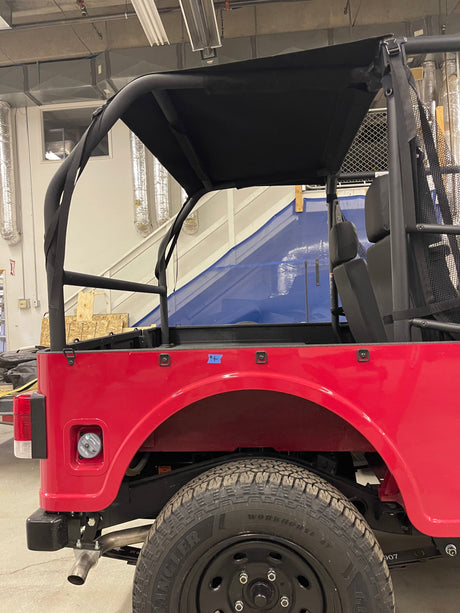 Photo of Roxor Rear Soft Top (2018-2025) by UTV Mountain Accessories - Premium Cooler Rack for UTVs / Side by Sides