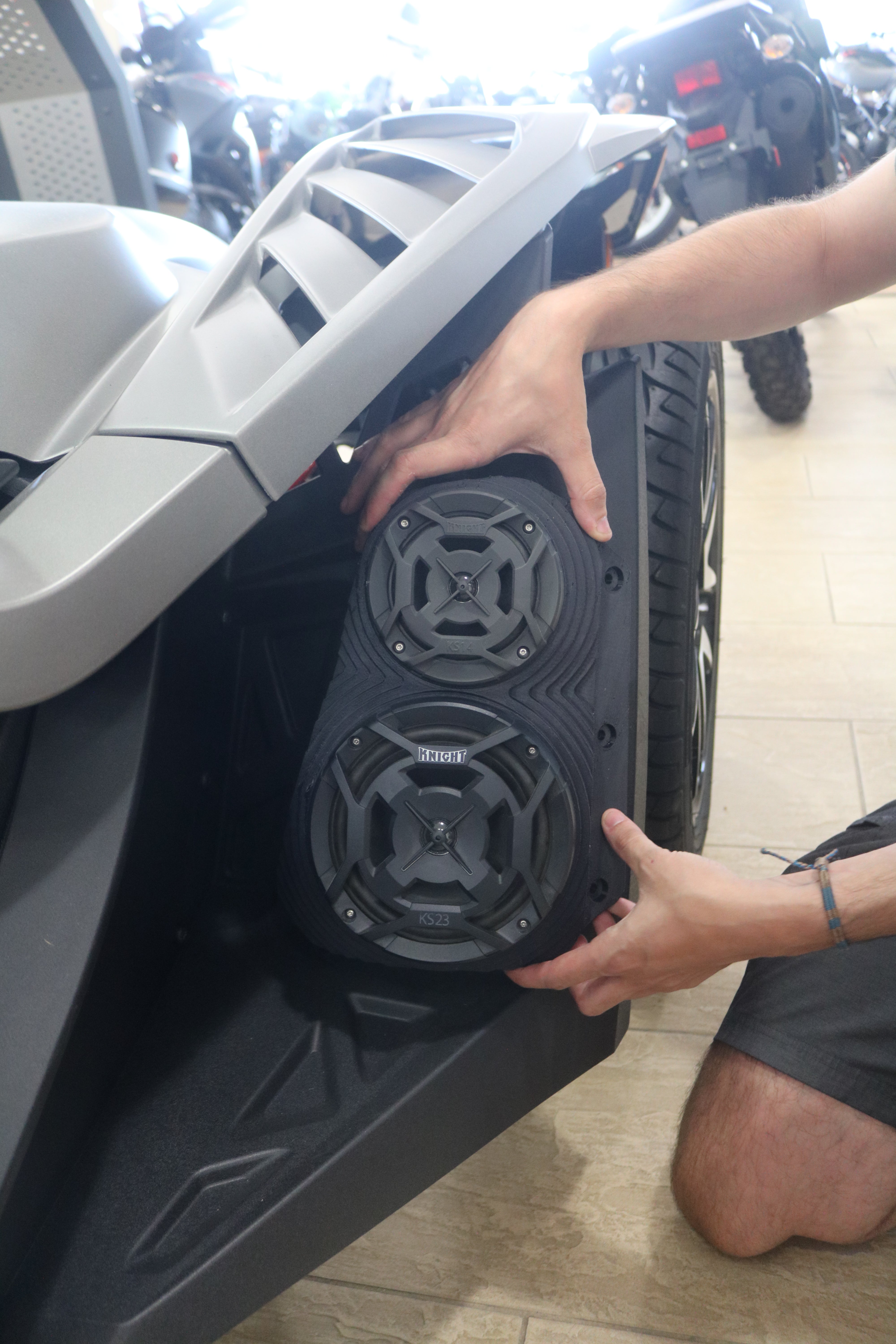 Photo of Polaris Slingshot Bluetooth LED Sound System by Knight ATV - Premium Power Sports for UTVs / Side by Sides