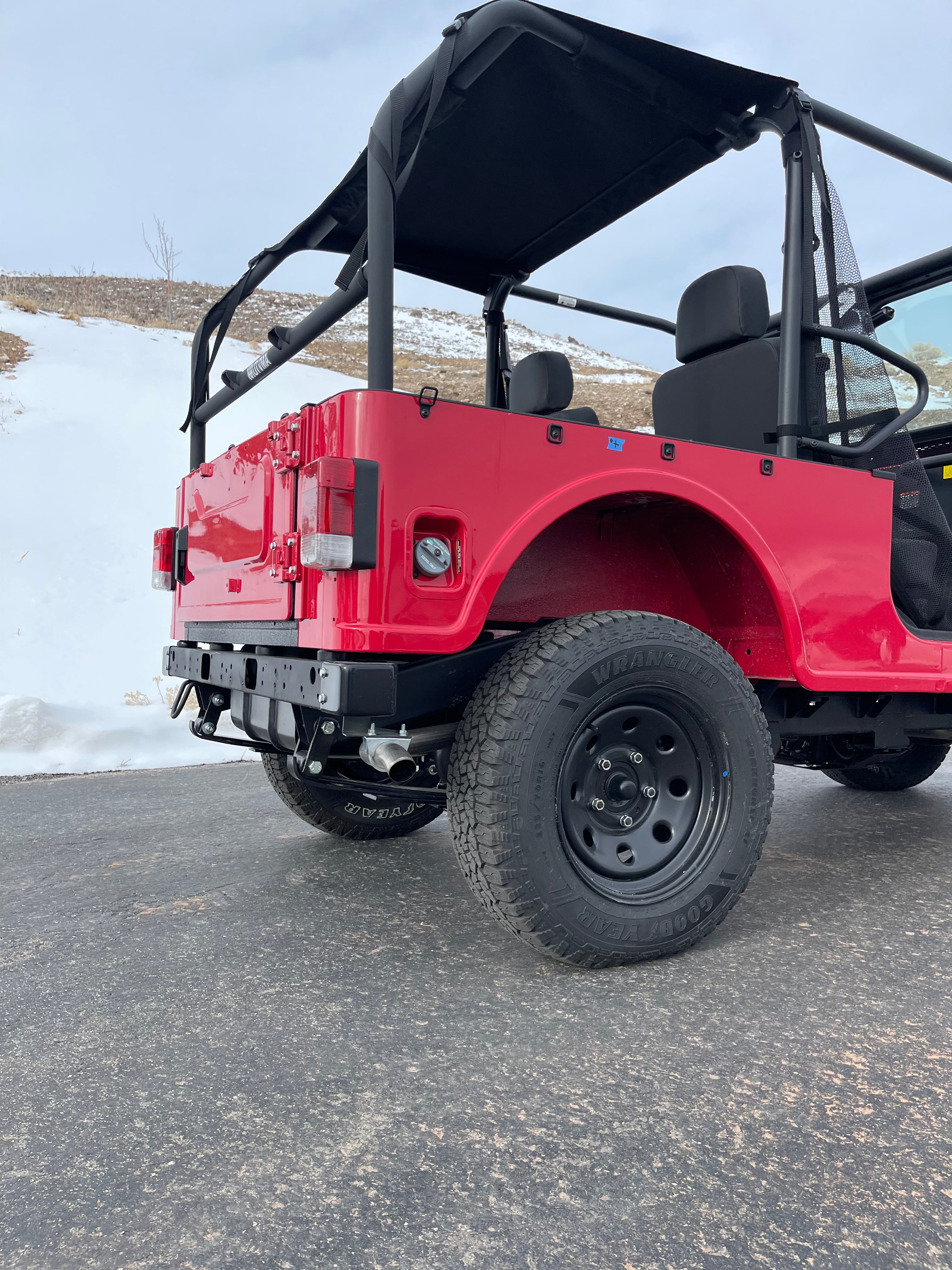 Photo of Roxor Rear Soft Top (2018-2025) by UTV Mountain Accessories - Premium Cooler Rack for UTVs / Side by Sides
