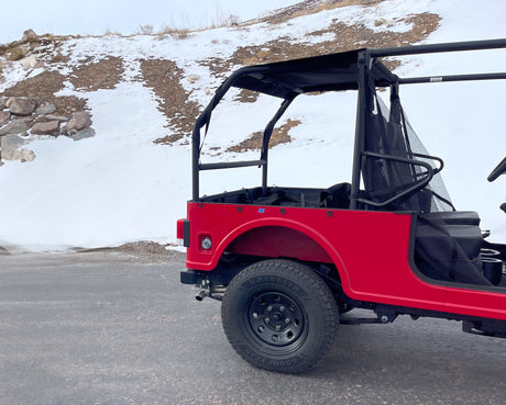 Photo of Roxor Rear Soft Top (2018-2025) by UTV Mountain Accessories - Premium Cooler Rack for UTVs / Side by Sides