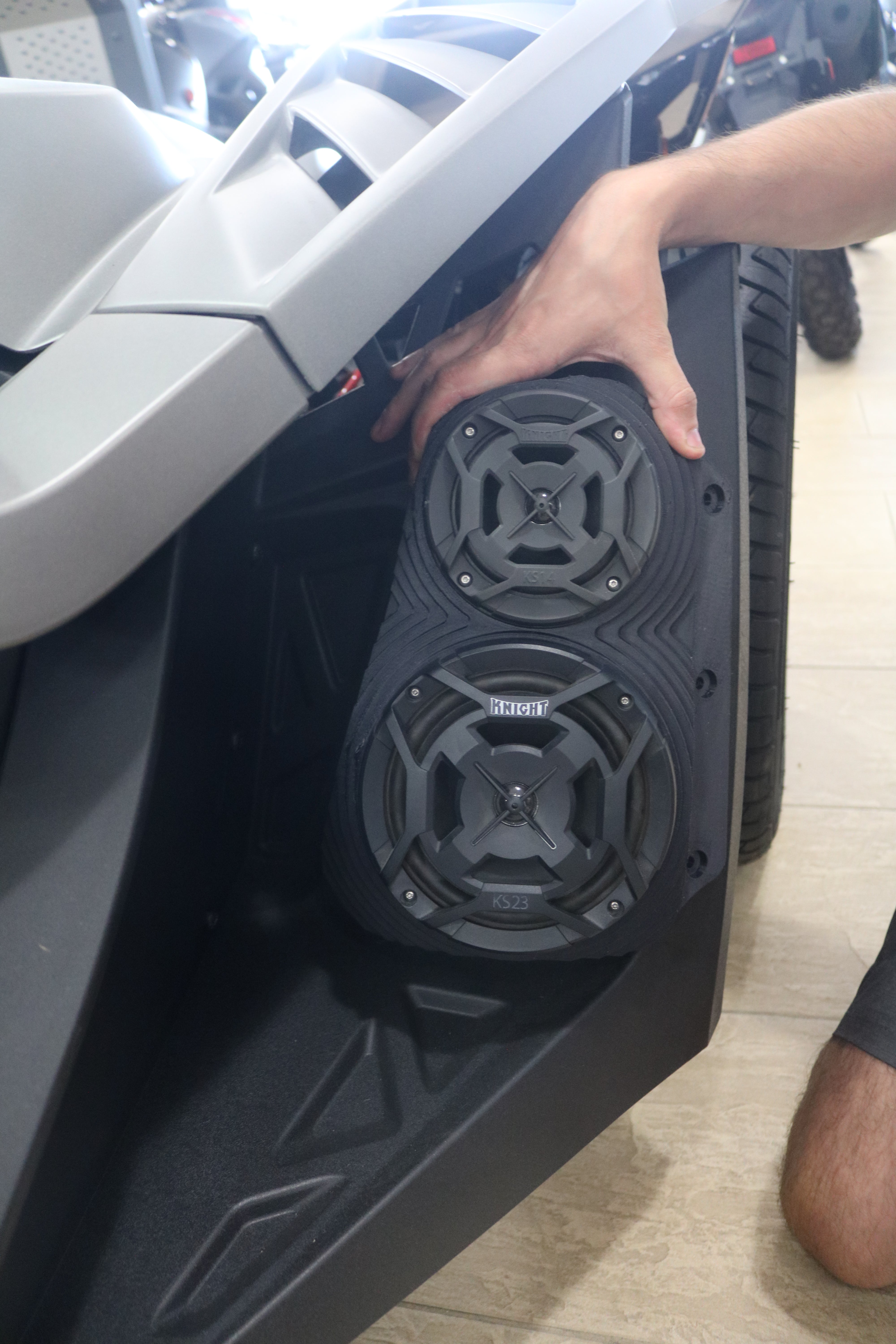 Photo of Polaris Slingshot Bluetooth LED Sound System by Knight ATV - Premium Power Sports for UTVs / Side by Sides
