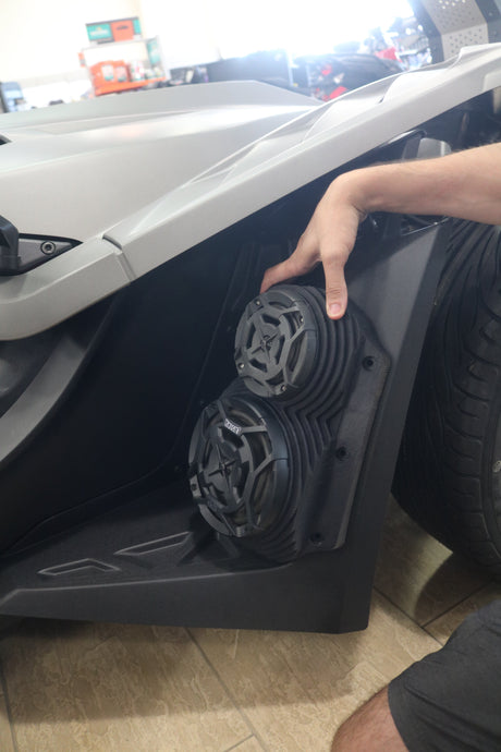 Photo of Polaris Slingshot Bluetooth LED Sound System by Knight ATV - Premium Audio for UTVs / Side by Sides