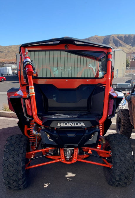 Photo of HONDA TALON 4-SEAT REAR WINDSHIELD 2020+ by Dirt Warrior Accessories - Premium WINDSHIELD for UTVs / Side by Sides
