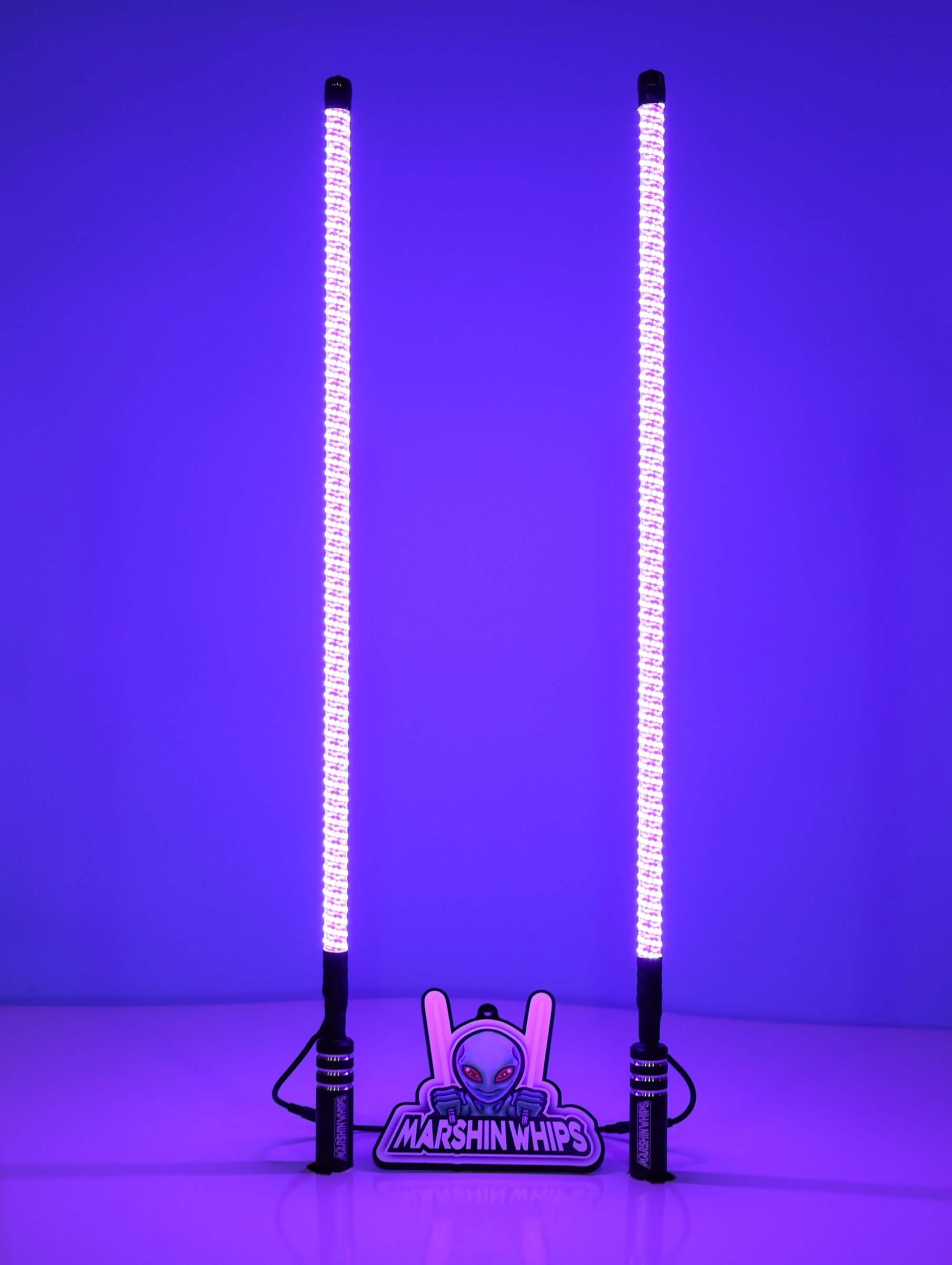 Photo of V2 Black Out - Set of Whips by Marshin Whips - Premium for UTVs / Side by Sides