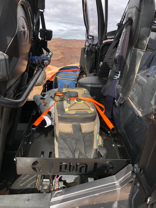 Photo of RZR Rear Seat Mounted Cargo Rack by DWA - Premium Storage for UTVs / Side by Sides