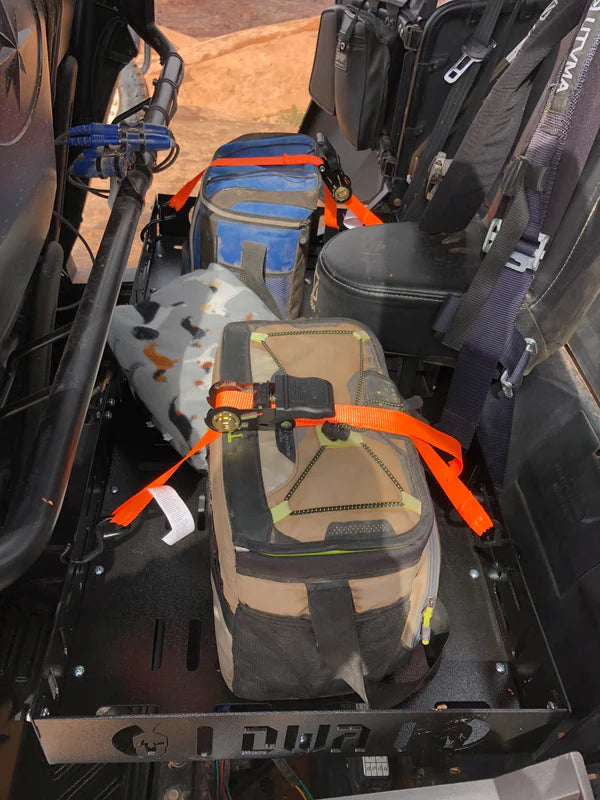 Photo of RZR Rear Seat Mounted Cargo Rack by DWA - Premium Storage for UTVs / Side by Sides