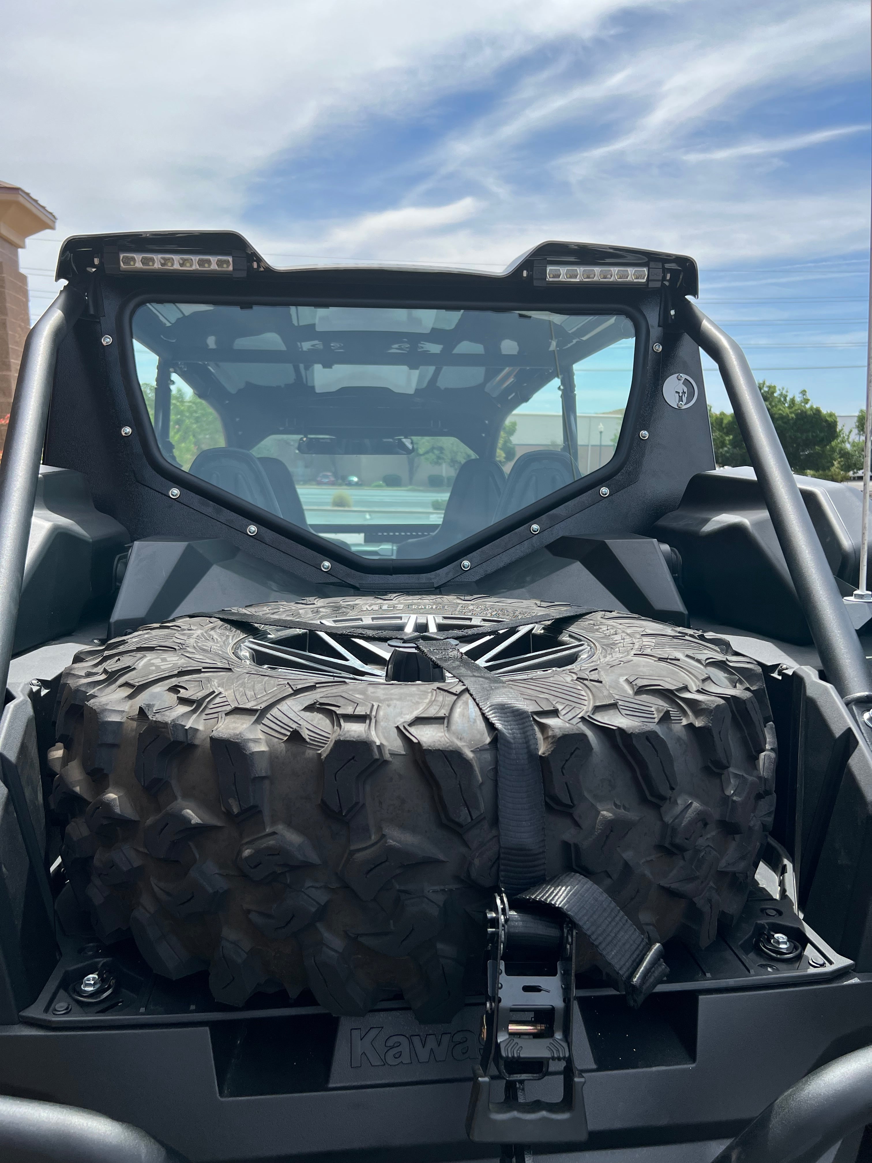 Photo of KAWASAKI TERYX KRX1000 REAR WINDSHIELD 4-SEAT 2022+ by Dirt Warrior Accessories - Premium WINDSHIELD for UTVs / Side by Sides