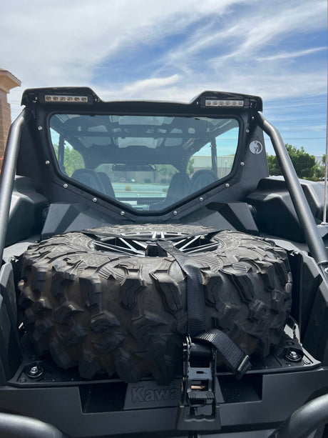 Photo of KAWASAKI TERYX KRX1000 REAR WINDSHIELD 4-SEAT 2022+ by Dirt Warrior Accessories - Premium WINDSHIELD for UTVs / Side by Sides