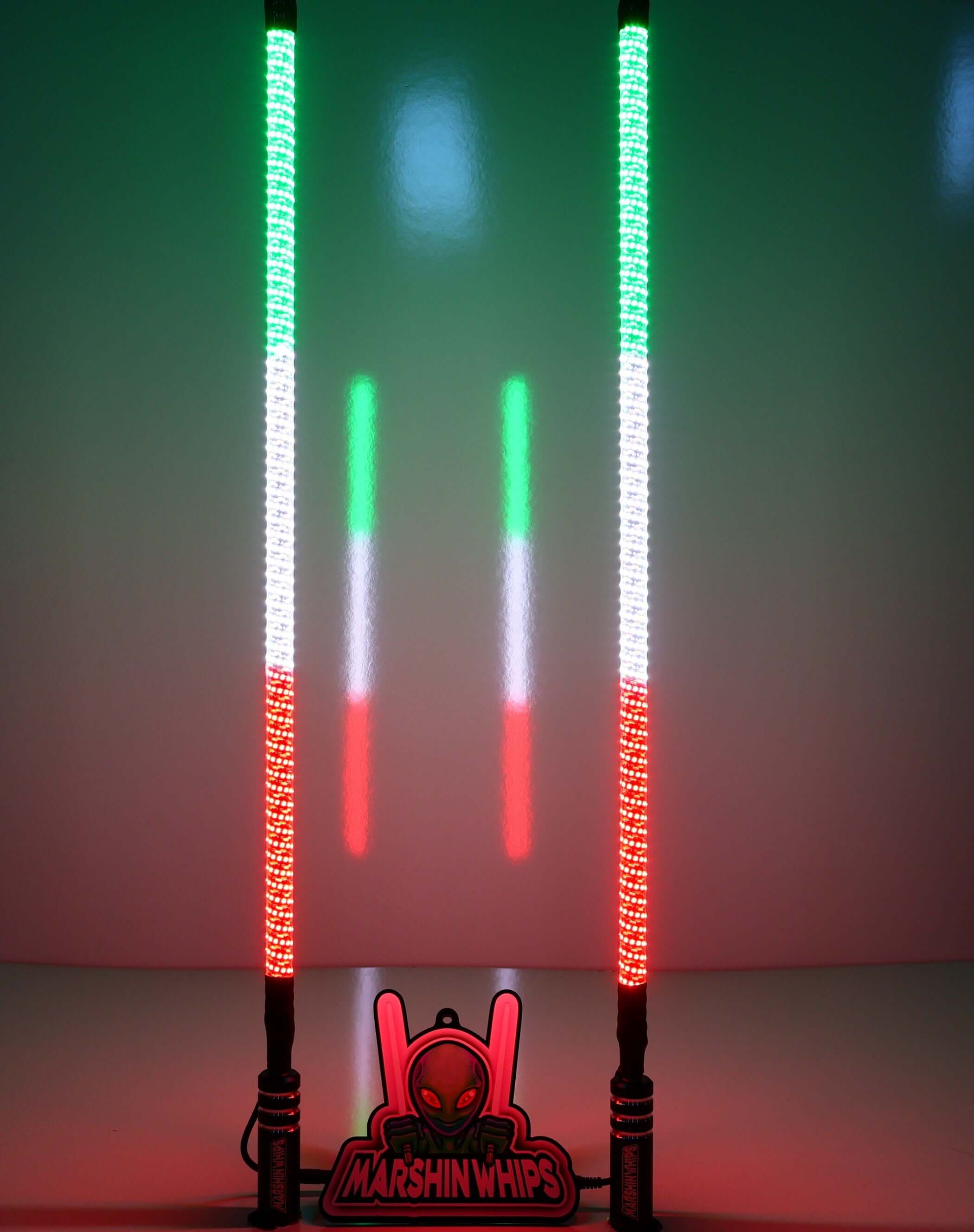 Photo of V2 Black Out - Set of Whips by Marshin Whips - Premium for UTVs / Side by Sides