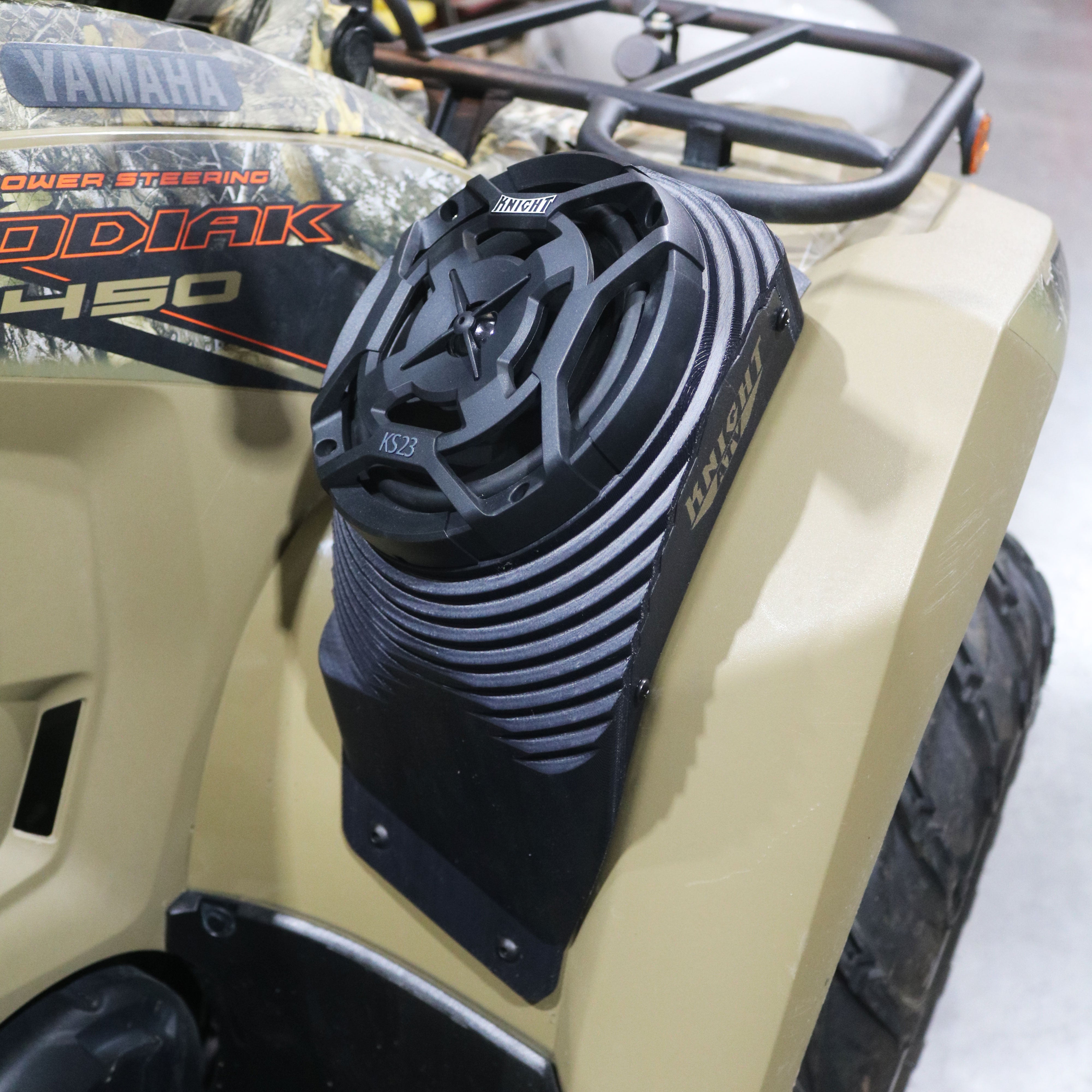 Photo of Yamaha Kodiak 450 (18–25) Bluetooth LED ATV Sound System by Knight ATV - Premium Power Sports for UTVs / Side by Sides