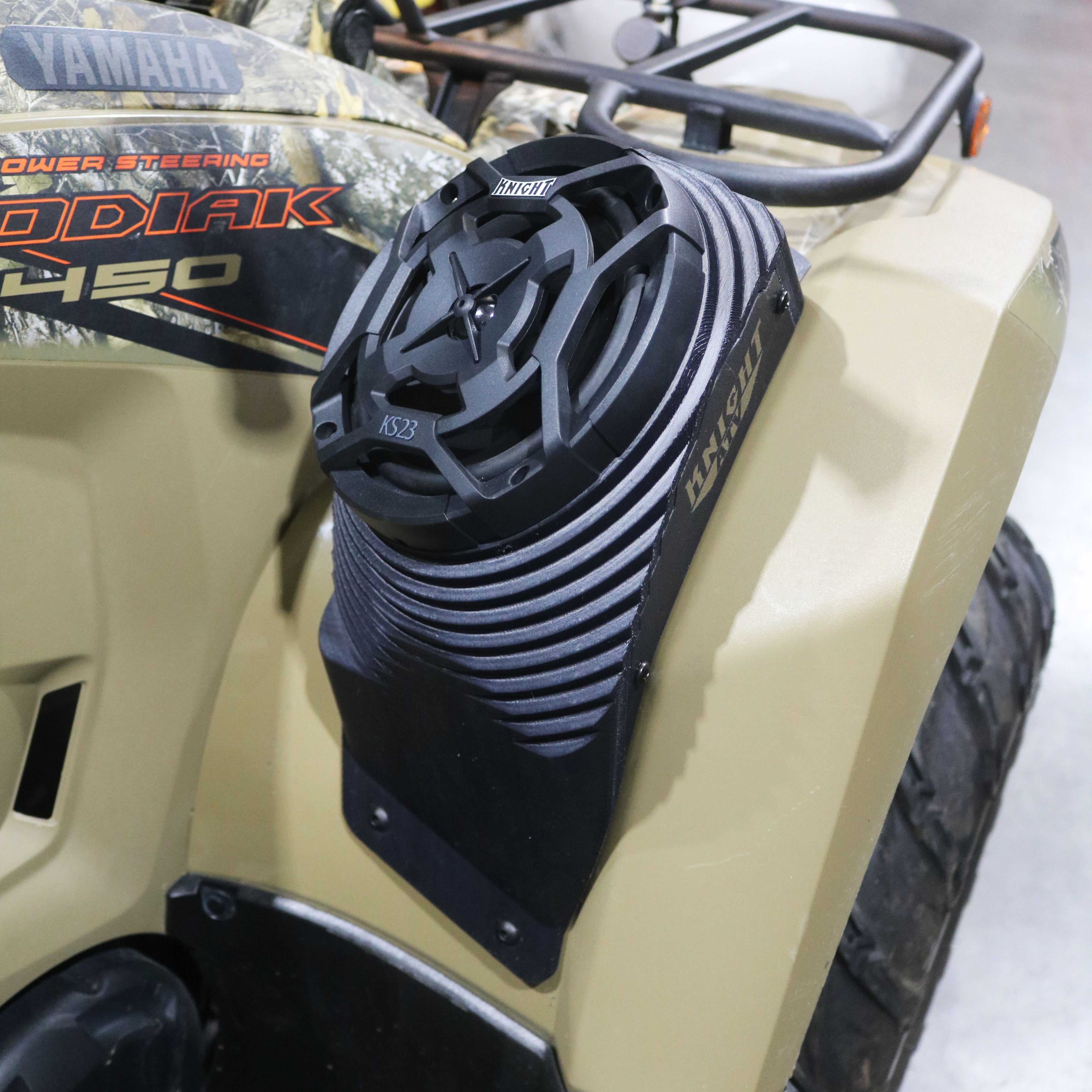 Photo of Yamaha Kodiak 450 (18–25) Bluetooth LED ATV Surround Sound System by Knight ATV - Premium Power Sports for UTVs / Side by Sides