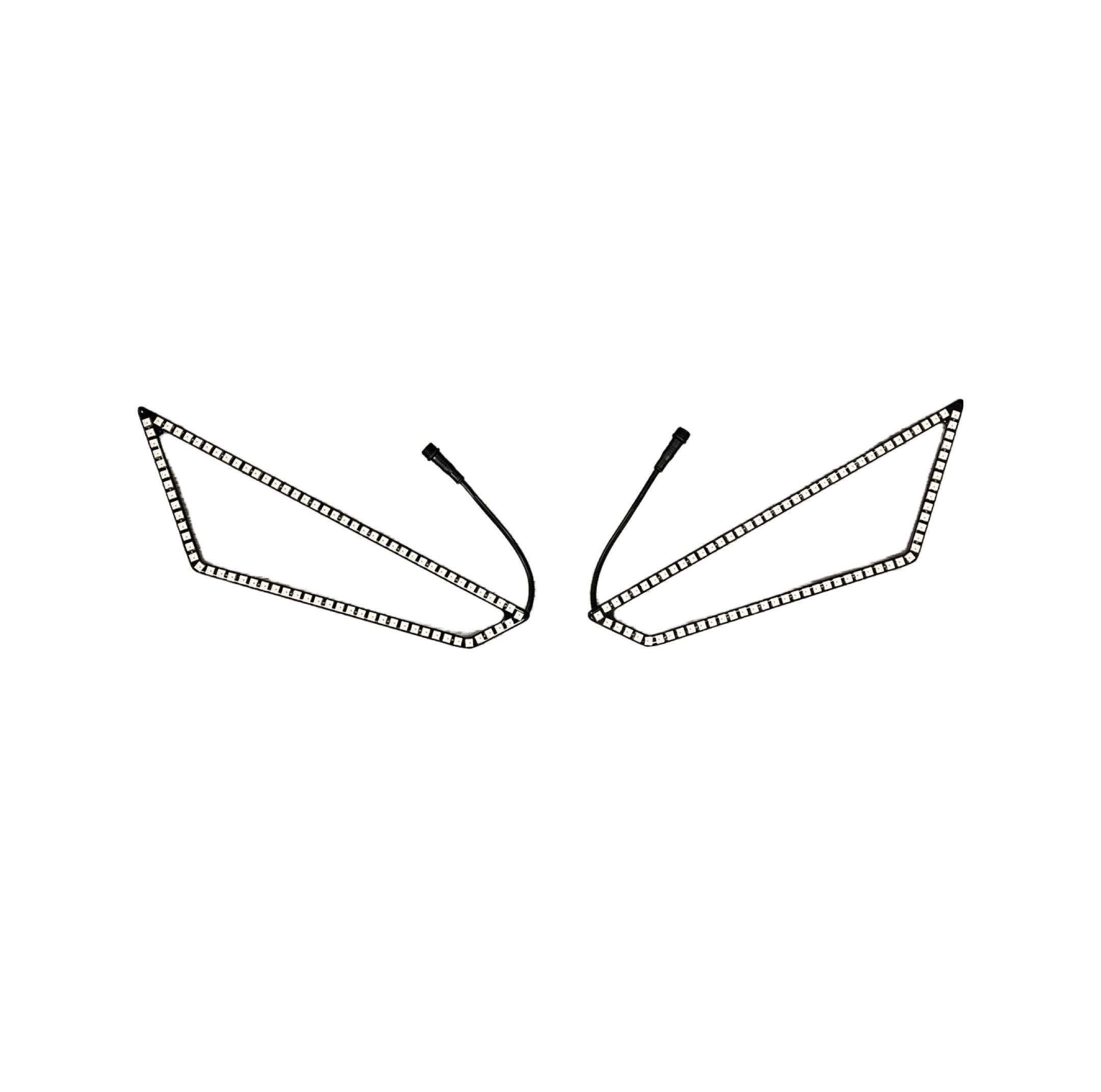 Photo of 187 Style RZR Pro XP / Pro R / Turbo R Halos w/ Control Harness by 5150 Whips Inc. - Premium Head Lights for UTVs / Side by Sides