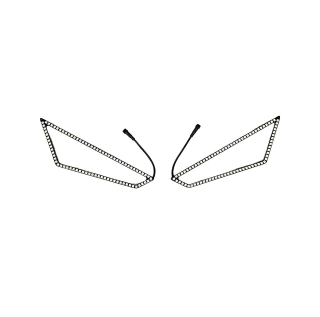 Photo of 187 Style RZR Pro XP / Pro R / Turbo R Halos w/ Control Harness by 5150 Whips Inc. - Premium Head Lights for UTVs / Side by Sides