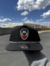 Black Ops Machine Black Rope Hat - Breathable + Water Resistant + Adjustable Snapback (Limited Supply)