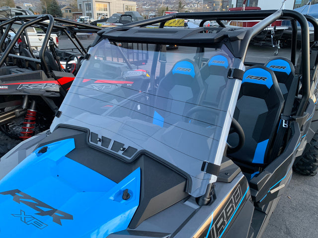 Photo of Vented Full Polycarbonate Windshield with Quick Straps for 2019+ RZR 1000, Turbo (upgrade options) by UTVZILLA - Premium for UTVs / Side by Sides