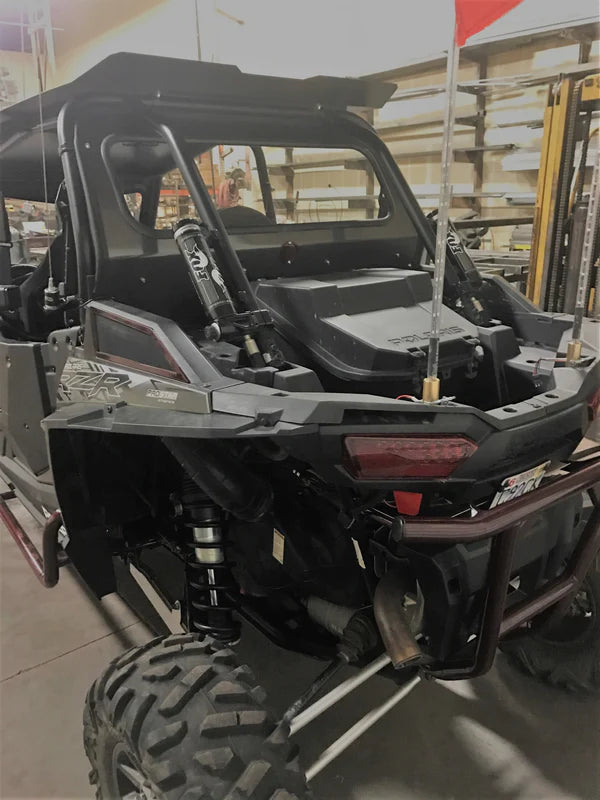 Photo of Polaris RZR XP 1000 Rear Windshield (2014-2018) by Dirt Warrior Accessories - Premium Windshields for UTVs / Side by Sides