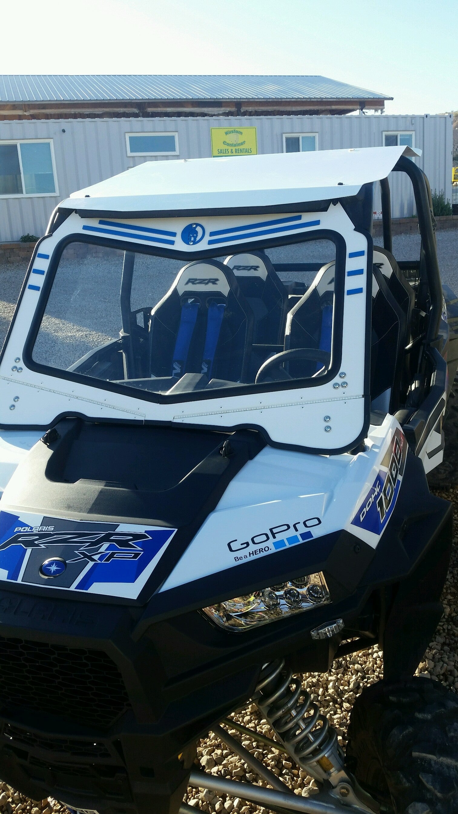 Photo of POLARIS RZR XP1000 FRONT WINDSHIELD 2014-18 by Dirt Warrior Accessories - Premium Windshields for UTVs / Side by Sides