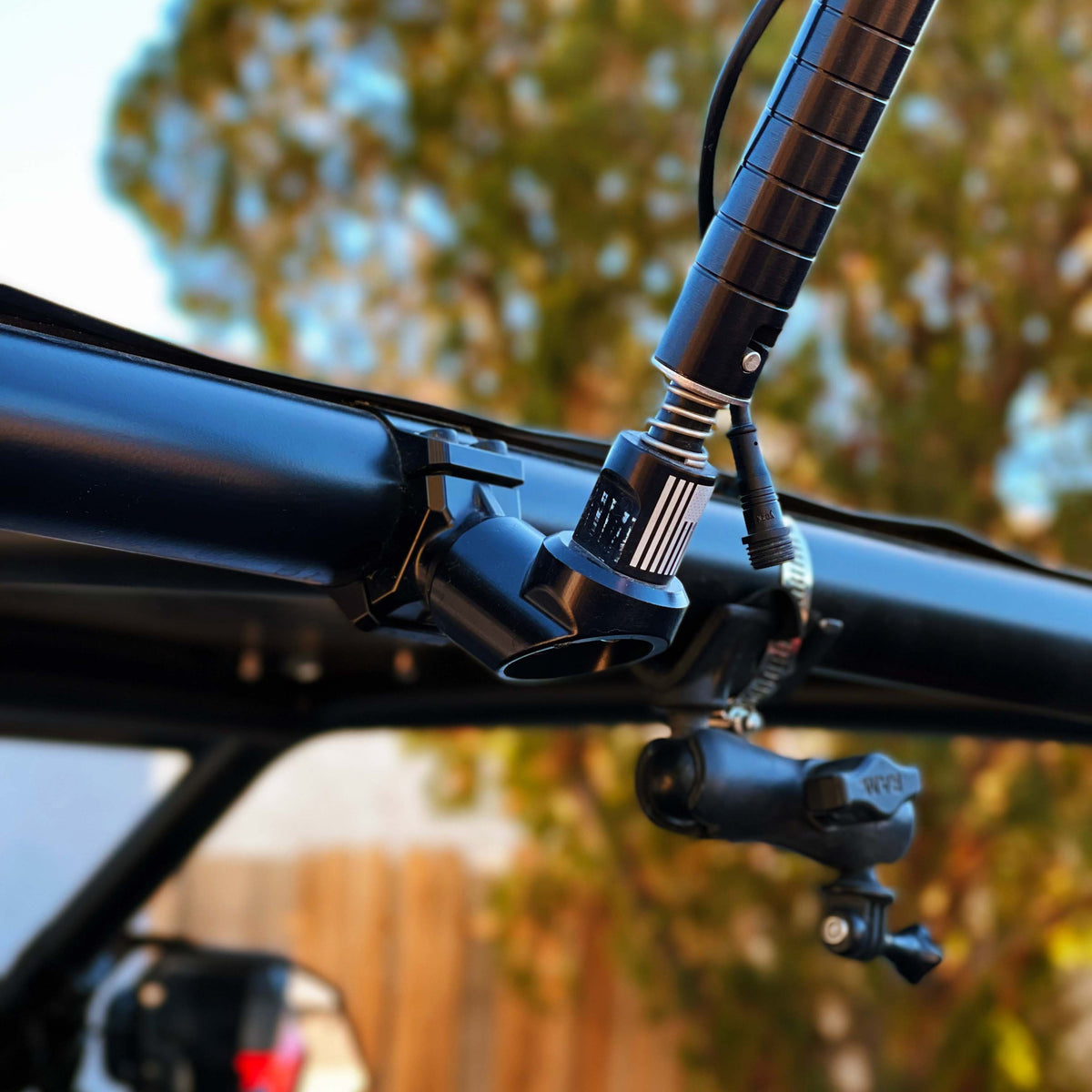 Chupacabra Offroad Whip Flag Mount | Adjustable 360° + Secure Lock